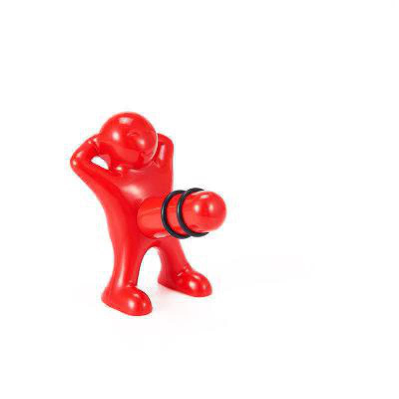 Relaxed Happy Man Wine Bottle Stopper